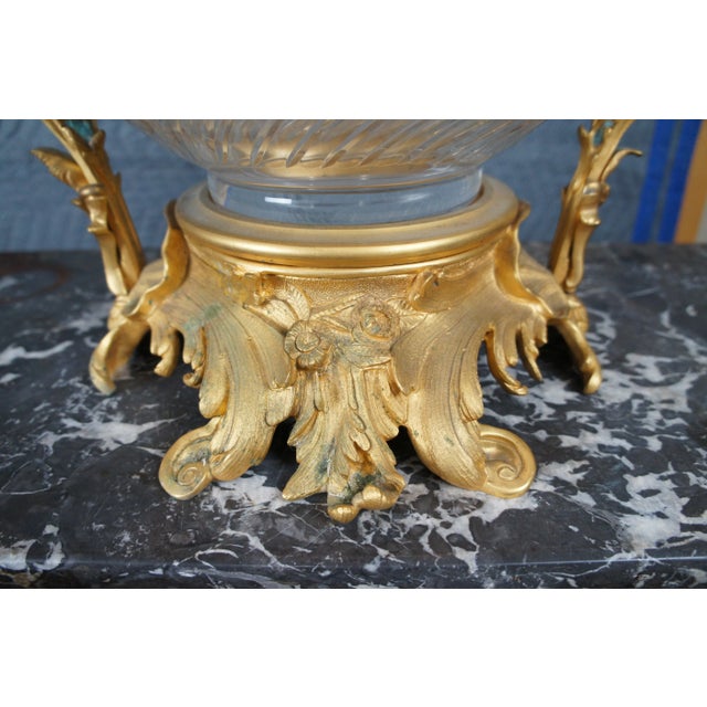 Mid 20th Century Eric Stepniewski French Louis XV Ormolu Crystal Incense Burner Centerpiece Bowl For Sale - Image 11 of 12