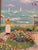 Impressionist Acrylic Painting “Garden by the Sea” by Unknown Artist For Sale - Image 3 of 4