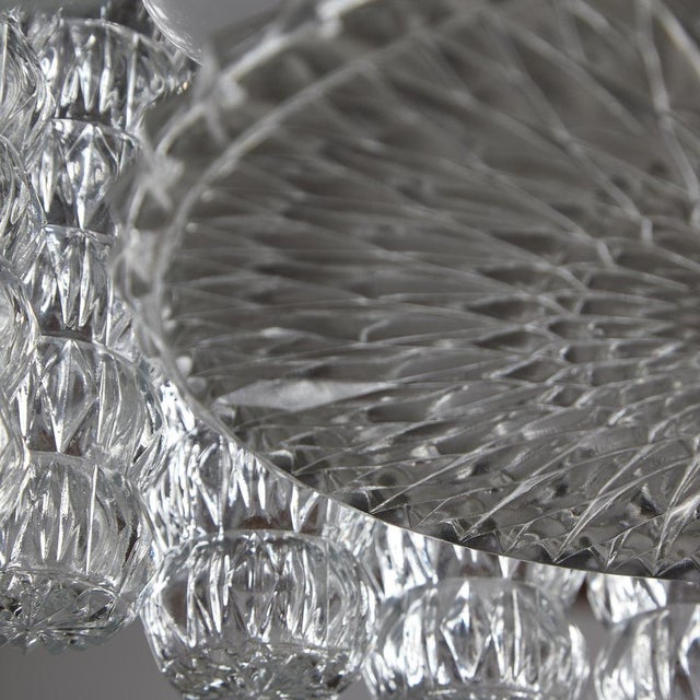 Glass and Chrome Chandelier For Sale - Image 14 of 18