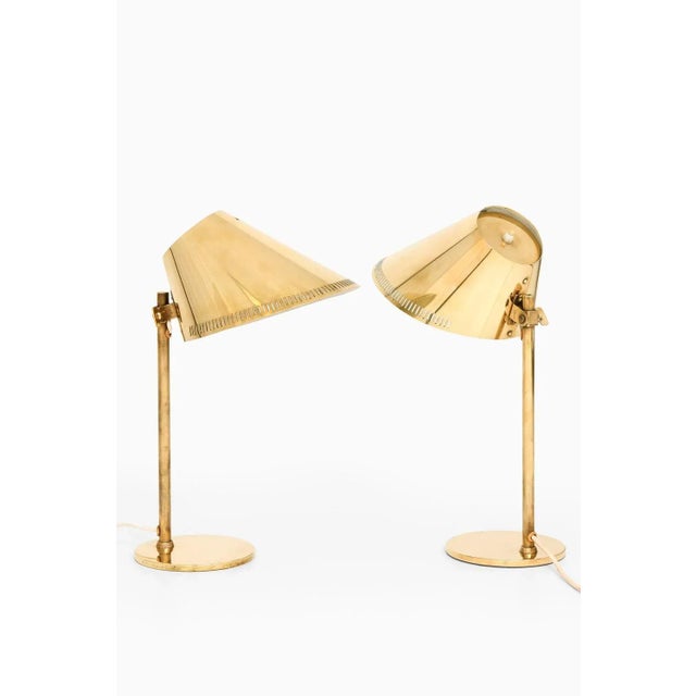 Brass Table Lamp attributed to Paavo Tynell, 1950s For Sale - Image 6 of 10