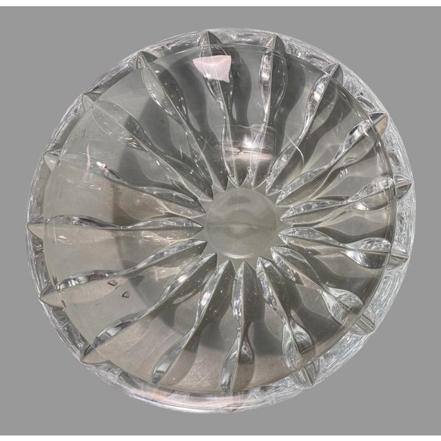 Large & Impressive Reed & Barton Lead Crystal 13" Center Serving Bowl In very good original condition showing some typical...