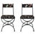 New Pair of Chairs in Wrought Iron with Silinog Fabric by Etro in Back and Seat For Sale - Image 15 of 18
