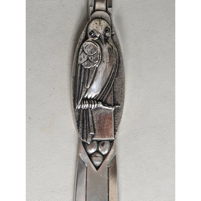Schneider Pair of French Art Deco Tulip Shade Wall Sconces, Birds Motif - 1930s For Sale - Image 6 of 7