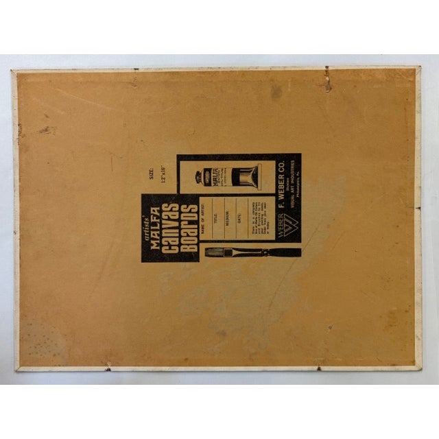 Paint Folk Art Red Barn Painting - New Hampshire For Sale - Image 7 of 7