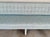 Metal Revelation Modern Blue and White Tufted Approach the Bench Banquette For Sale - Image 7 of 8