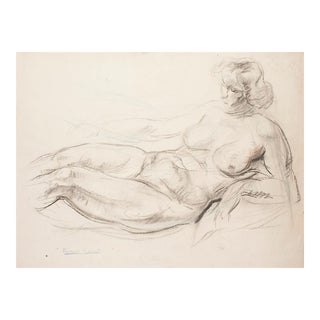 Albert Fernand-Renault - Nude - Original Drawing on Paper - Early 20th Century For Sale