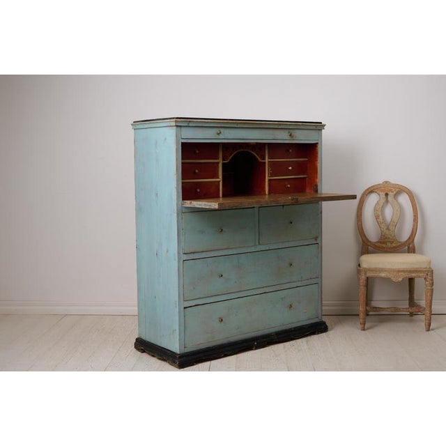 Antique Folk Art Secretary Desk For Sale - Image 4 of 14