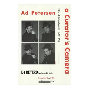 1993 Ad Petersen 'A Curators Camera' Photography Black & White,Red Offset Lithograph