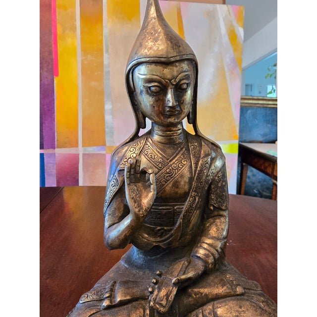 Asian 1940s Vintage Asian Deity Figure For Sale - Image 3 of 12