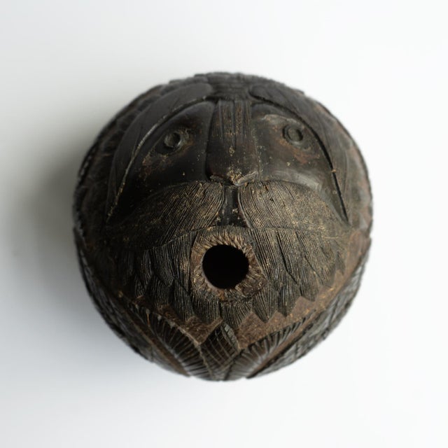 Antique Sailors Bugbear, Naive Folk Art Carved Coconut, Late 18th/Early 19th Century For Sale - Image 14 of 17