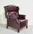 Late 20th Century Vintage Traditional Oxblood Leather Wingback Reclining Library Chair by Bradington Young For Sale - Image 5 of 15