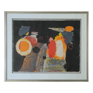 Kulo Green, Composition, 1960s, Color Lithograph, Framed For Sale