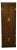 Henredon Furniture Solid Walnut Campaign Style 26" Cabinet Bookcase / Wall Unit For Sale