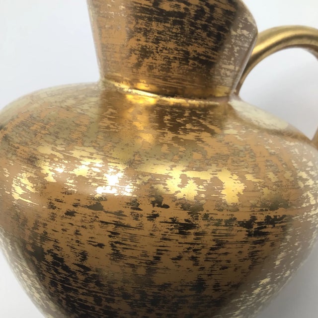 Stangl Granada Gold Ceramic Art Pottery Pitcher For Sale - Image 11 of 13