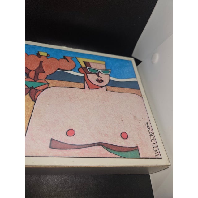 Vintage 1985 Provincetown Pop Art" / "Retro Cape Cod Beach Print" by Artist Wolocko For Sale In Washington DC - Image 6 of 9