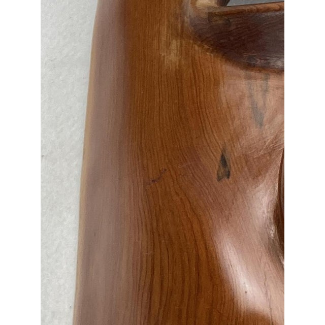 Large Mid-Century Teak Mask, 1950s For Sale - Image 6 of 17