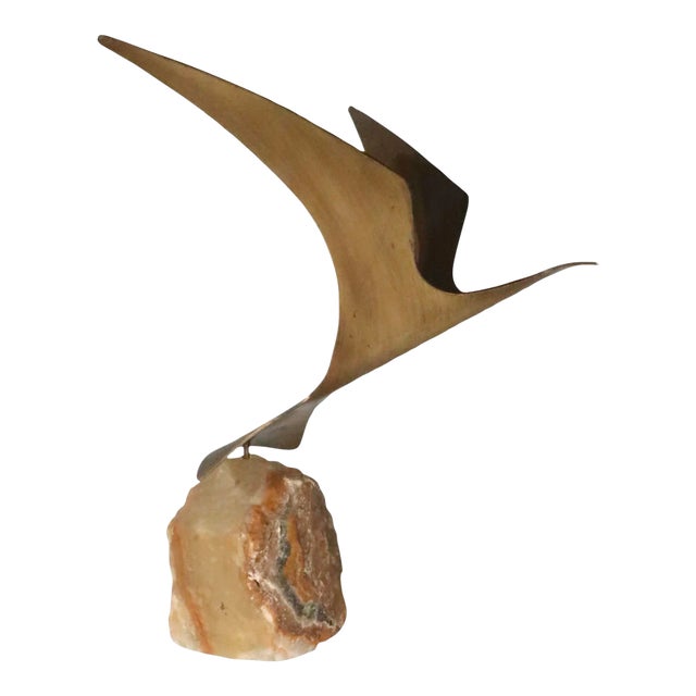 Brutalist Seagull Sculpture by Jere 1980 For Sale