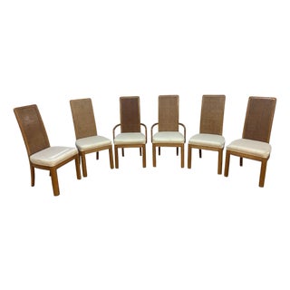 MCM American of Martinsville Cane Dining Chairs - 6 For Sale