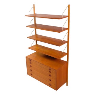 Mid-Century Royal System Wall Unit in Teak by Poul Cadovius for Cado, 1960s For Sale