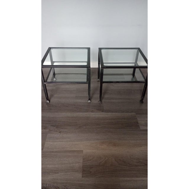 I am selling these beautiful square accent tables featuring a two-tier open shelf design and a distressed finish. These...