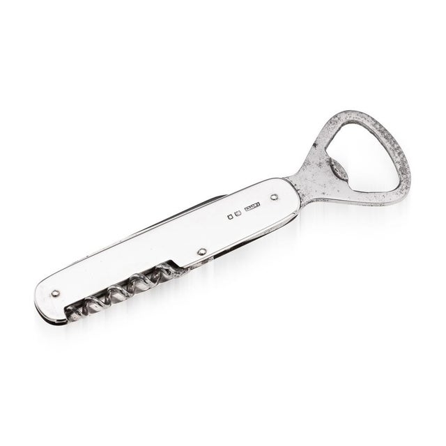 20th Century English Silver Barmans Friend Combination Tool from Asprey, 1930s For Sale - Image 14 of 14