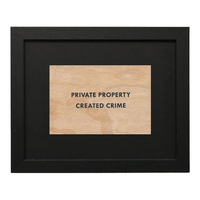 Jenny Holzer, Truisms 'Private Property Created Crime', 1977-1979 For Sale