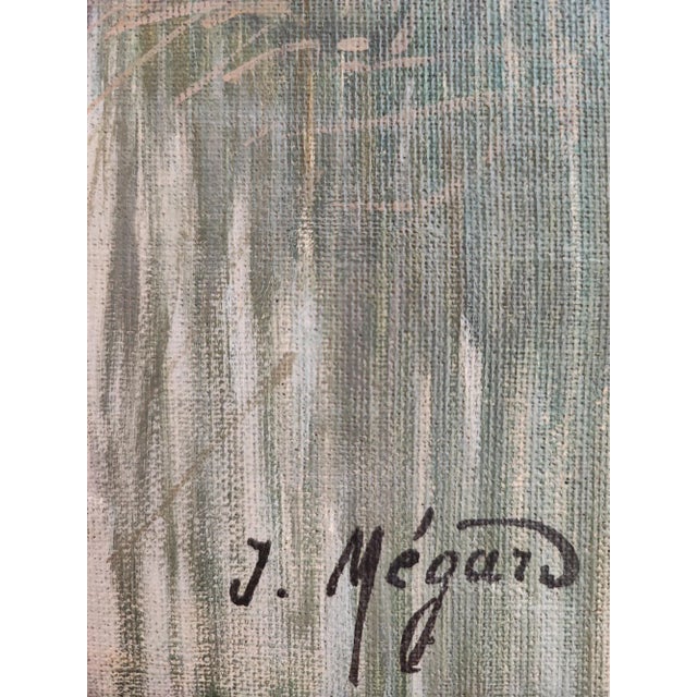 Joseph Mégard, Ferme et marais au pied du Salève, Oil on Canvas, Framed For Sale - Image 3 of 11