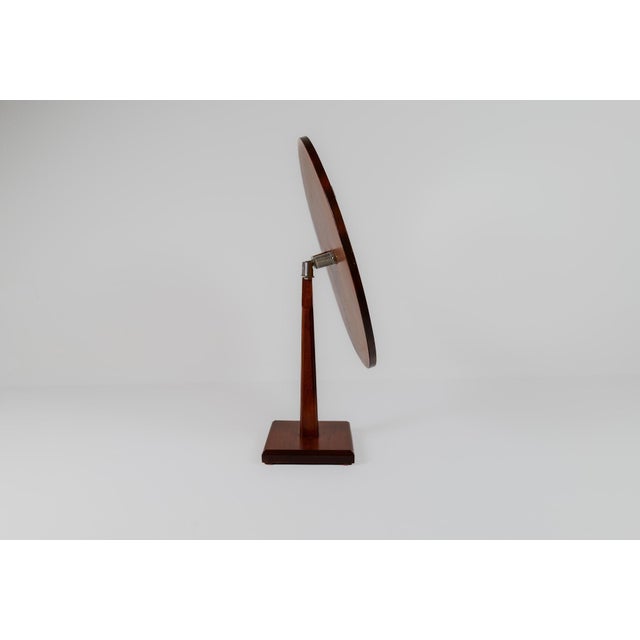 Art Deco Table Mirror in Walnut and Glass, 1940s For Sale - Image 14 of 18