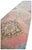 Pink 1960s Traditional Turkish Runner Hand Knotted Distressed Low Pile Pink Hallway Rug Kitchen Decor For Sale - Image 8 of 14