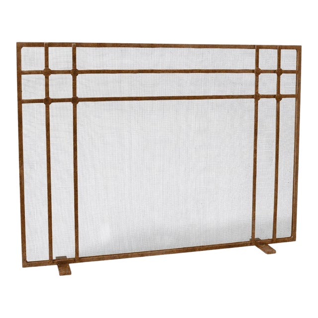 Tobacco Henry Fireplace Screen For Sale