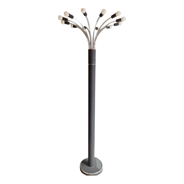 12-Light Floor Lamp from Esperia, Italy, 1970s For Sale