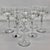 A striking complete set of eight vintage Stuart Crystal hock wine glasses in the Contessa pattern, made in England....