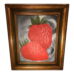 Modern Still Life of Strawberries