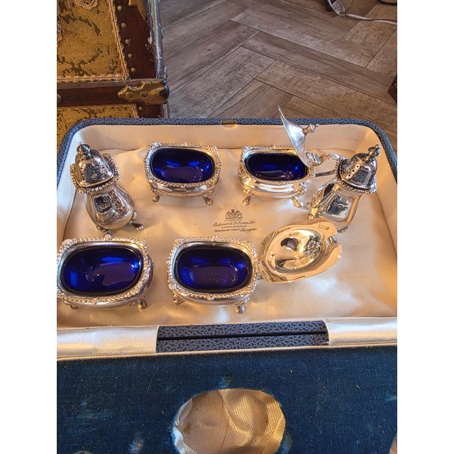 1937 10 Sterling Silver Condiment Set with box - 11 pcs For Sale - Image 9 of 12