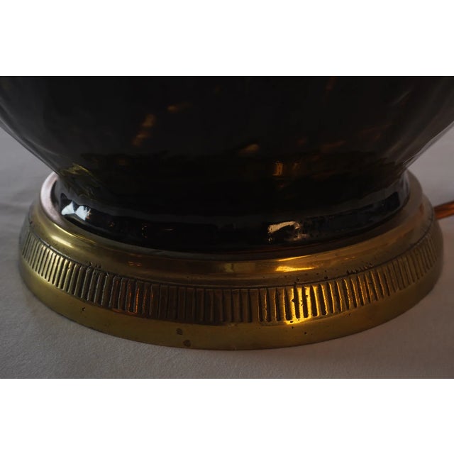 Oxblood Red Vaughan Designs Avebury Gourd Tortoiseshell Table Lamp For Sale - Image 8 of 8