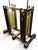 1980s Dale Tiffany Studios Frank Lloyd Wright Mission Style Stained Glass Table Lamp For Sale - Image 4 of 10