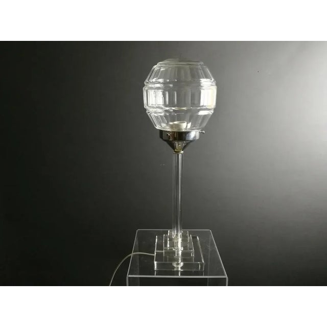 Art Deco Glass Table Lamp For Sale - Image 9 of 9