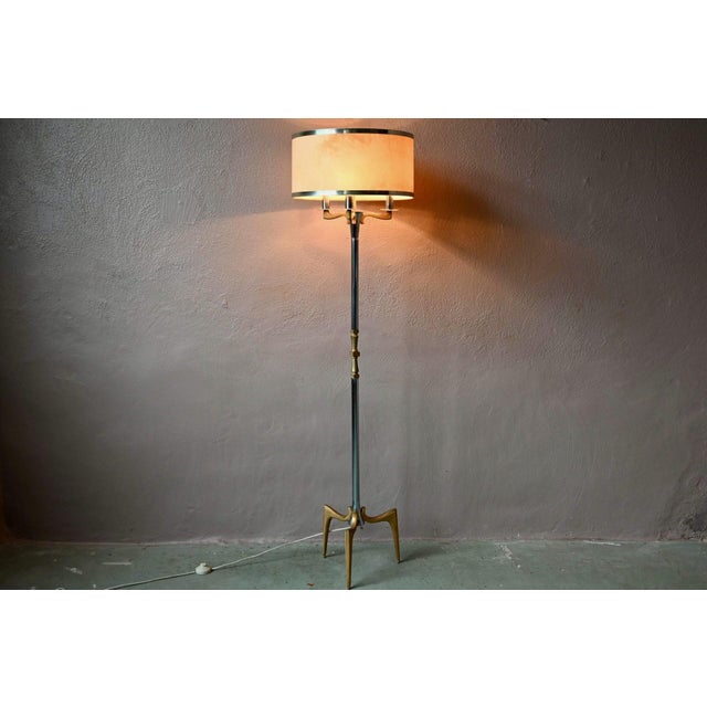 Vintage Regency Brass Floor Lamp, 1970s For Sale - Image 15 of 15