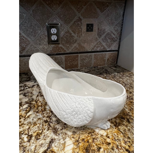 Ceramic Vintage Owl Soup Tureen With Plate & Ladle, Made in Italy For Sale - Image 7 of 10