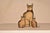 Signed M Burkette 1987 set of three carnival cats, made from canvas and hand painted. This set was made by Flora Mildred...