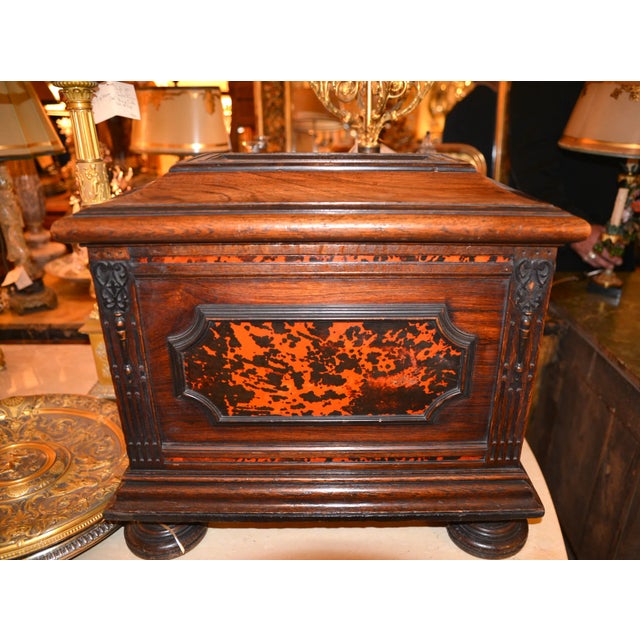 19th C. Italian Rosewood Oversized Box For Sale - Image 4 of 4