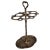 Antique Italian Gilt Cast Iron Sculpture Umbrella Stand, 1940s For Sale