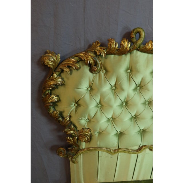 Louis XV Style Bed in Gilded Wood, 1950s For Sale - Image 12 of 13