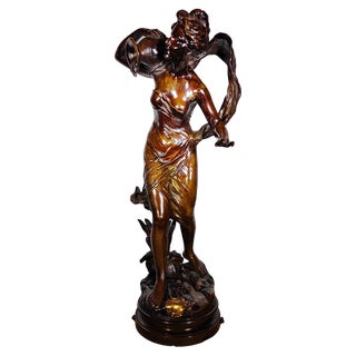 Large Bronze Figurine by Charles Théodore Perron, 1880s For Sale