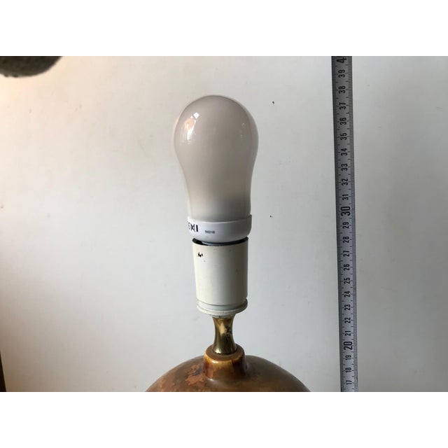 Vintage Danish Ceramic Table Lamp by Heico Nietzsche for Søholm, 1970s For Sale - Image 8 of 13