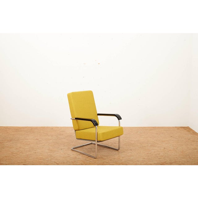 Bauhaus Armchair in Chrome-Plated Tubular Steel by Werner Max Moser, 1930s For Sale - Image 3 of 14