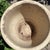 Mediterranean Style Large Pottery Studio Cobalt Blue Glazed Ceramic Planter W/Incised Tan Scroll For Sale - Image 4 of 12