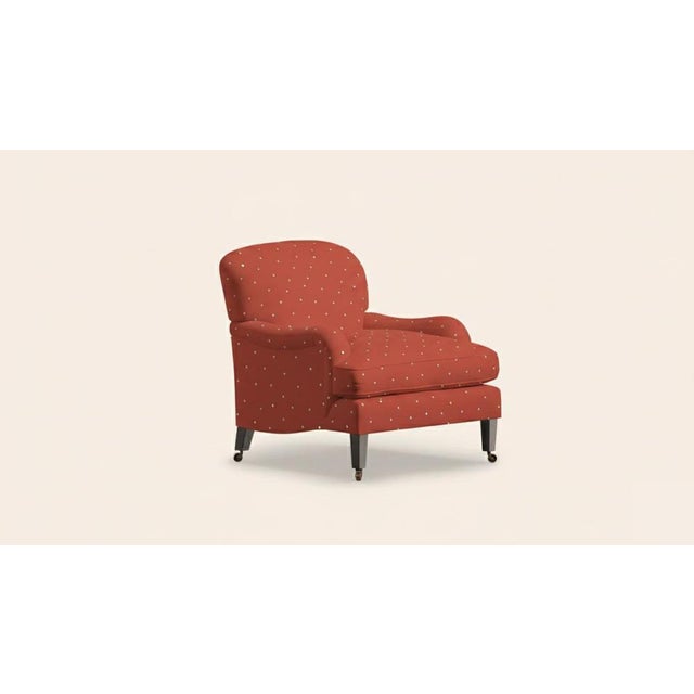 Red Velvet Sofia Lounge Chair by Ceraudo For Sale - Image 5 of 5