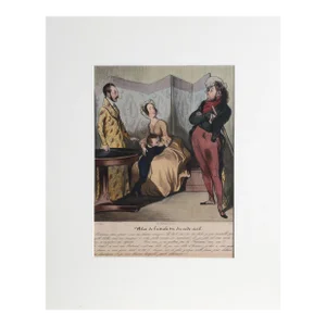Abus de l'Article 214 du Code Civil, Honore Daumier Lithograph