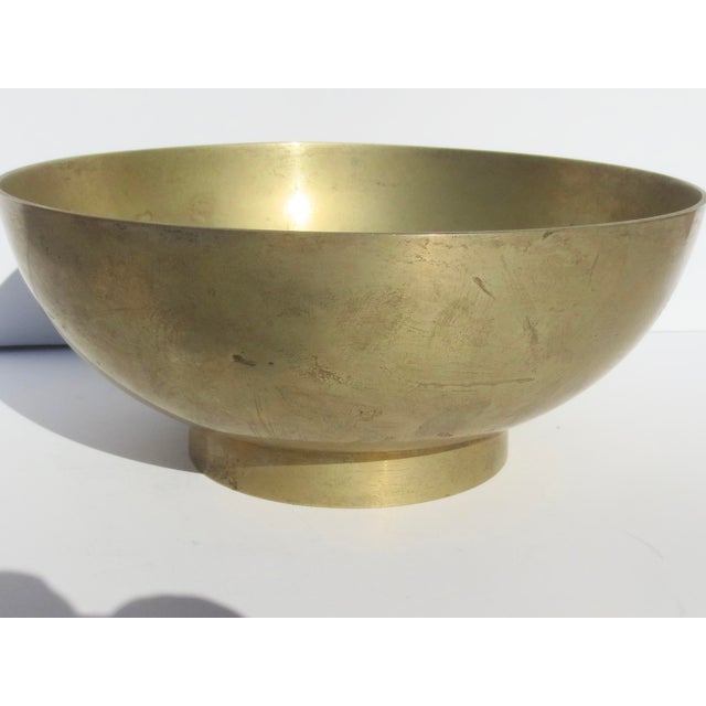Contemporary Vintage Brass CenterBowl Circa 80s' For Sale - Image 3 of 7
